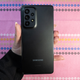 A photo of the backside of the Galaxy A53